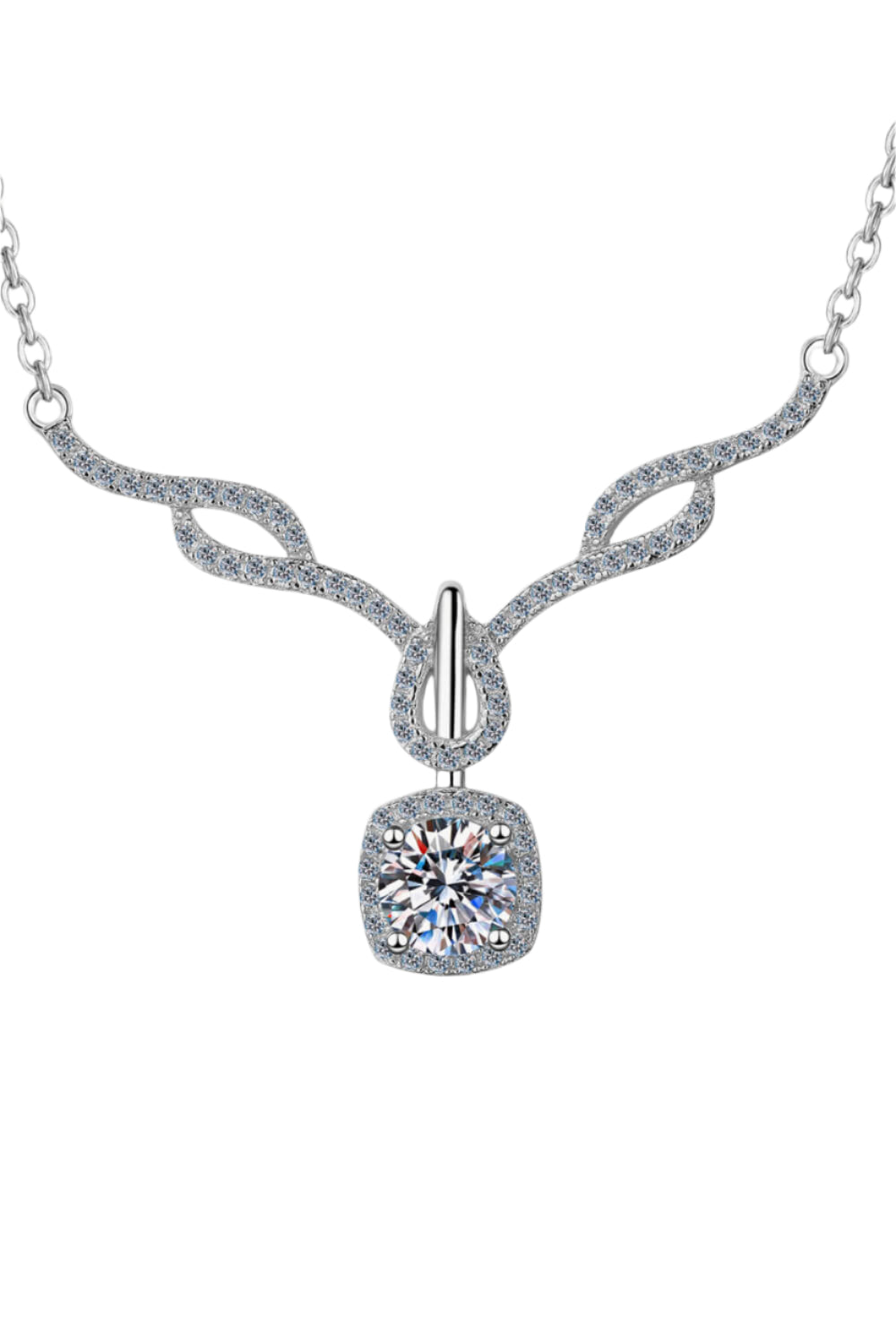 Artisan Allure Formal Moissanite Necklace