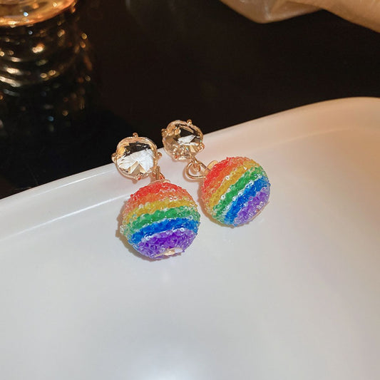 Pride Crystal Bead Fashion Earrings