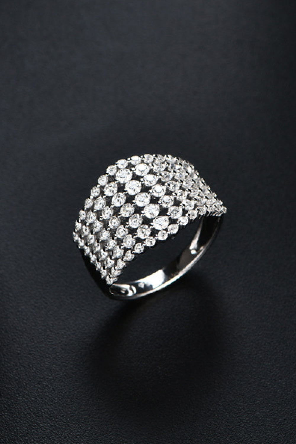 Twilight Sparkle Moissanite Ring 925 Sterling Silver Ring Platinum Plated