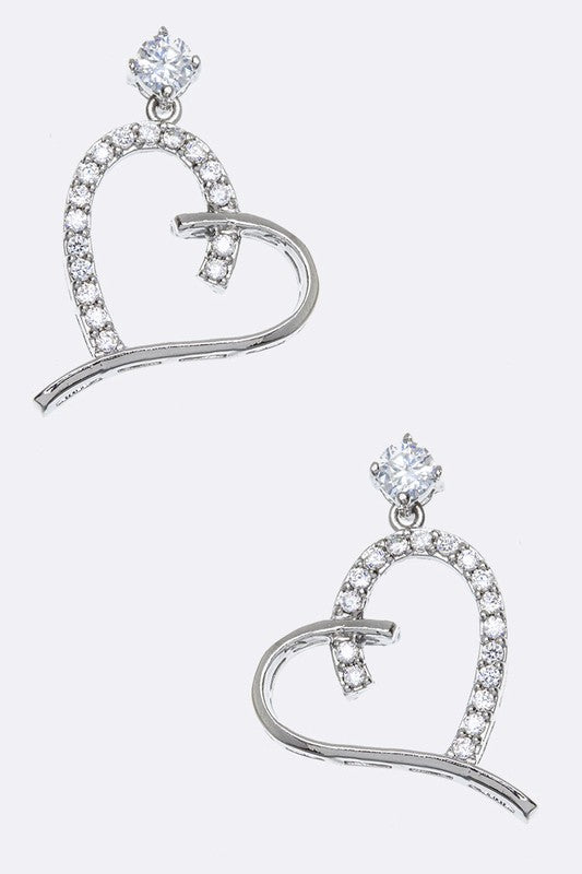 Dazzle My Heart Drop Earrings