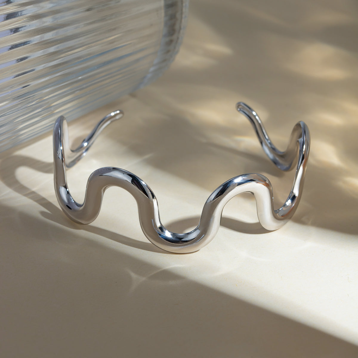 Wavelength Stainless Steel Bracelet