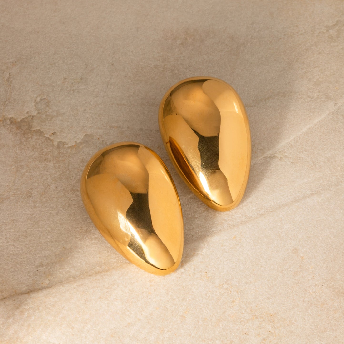 Statement Teardrop Stud Earrings