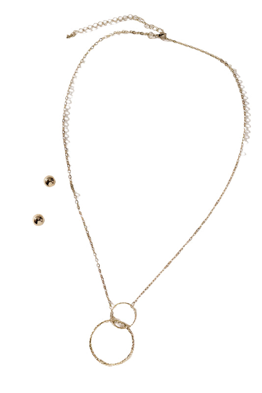 Minimalist Spiral Loop Necklace