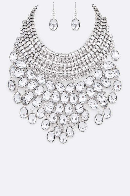 Chelsie Bib Statement Necklace Set