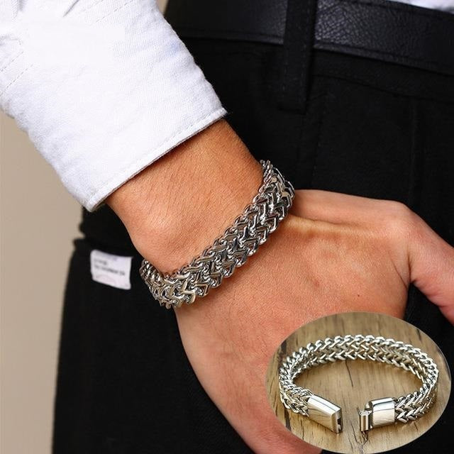 Stainless Steel Curb Chain Bracelet