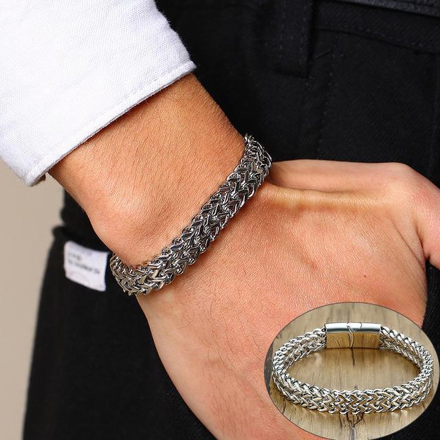 Stainless Steel Curb Chain Bracelet