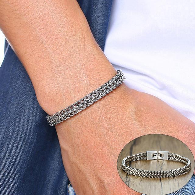 Stainless Steel Curb Chain Bracelet