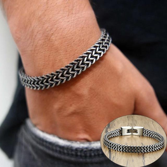 Stainless Steel Curb Chain Bracelet
