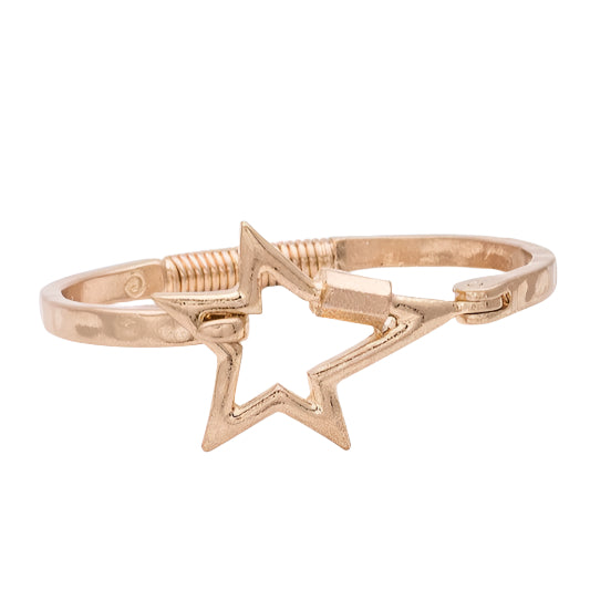 Supernova Hammered Bangle Bracelet