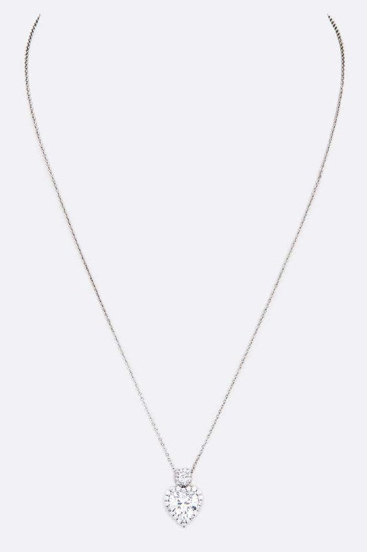 Luminous Heart Spark Pendant Necklace