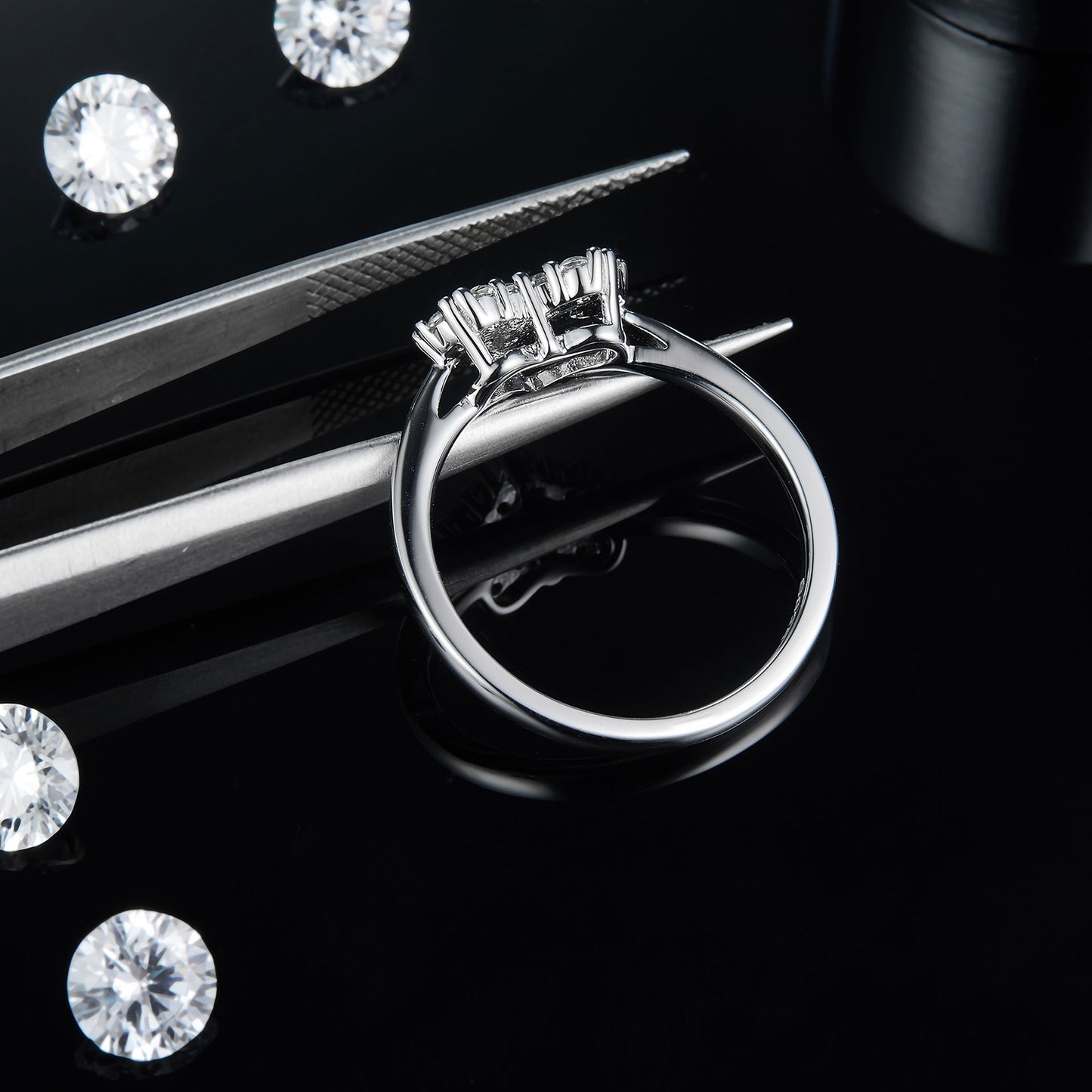The Sweetheart Ring Moissanite 925 Sterling Silver