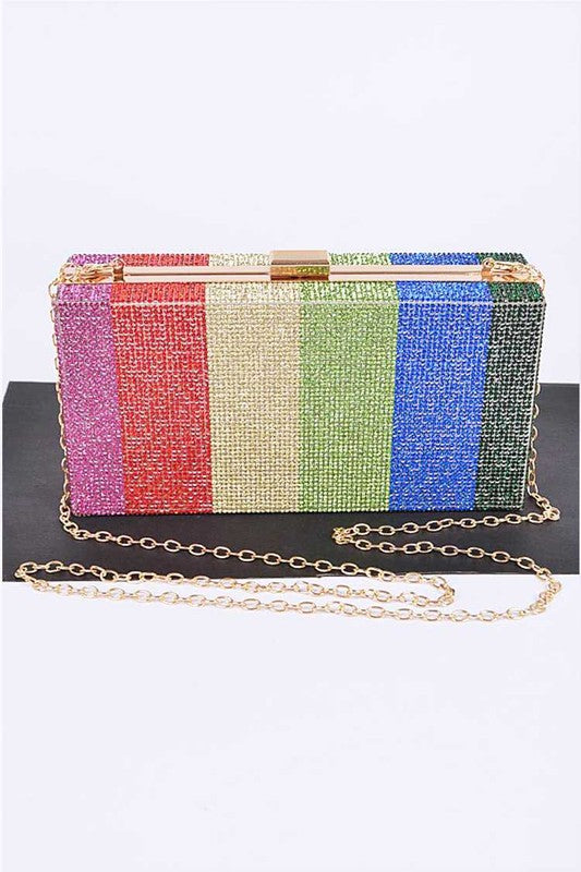 Rainbow Spectrum Box Clutch