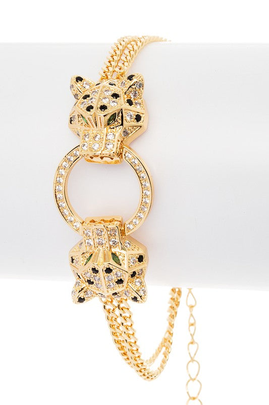 Fierce Feline Leopard Bracelet