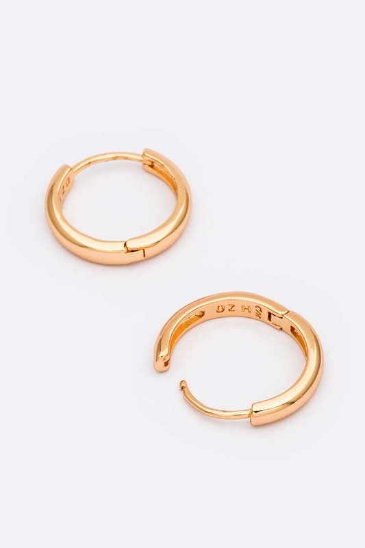 Game On Hoop Earrings in 14K Gold Plating
