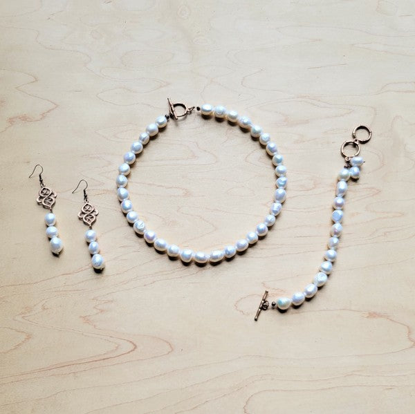 Celestial Freshwater Pearl Drop Earrings
