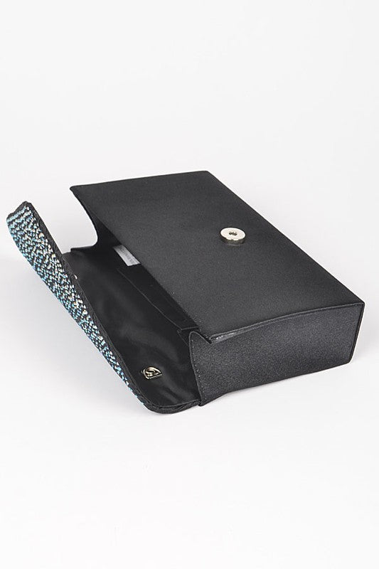 Timeless Pave Satin & Rhinestone Clutch
