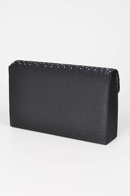 Timeless Pave Satin & Rhinestone Clutch