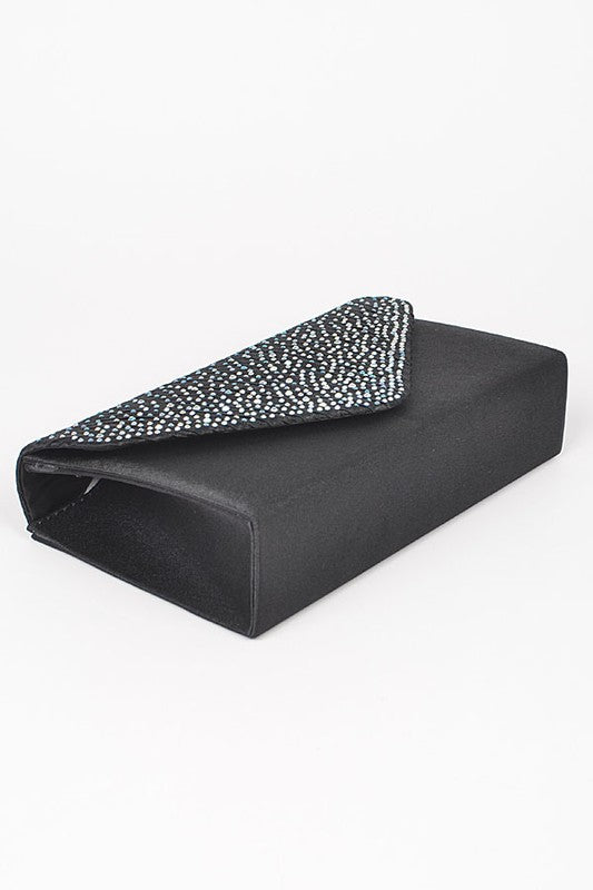 Timeless Pave Satin & Rhinestone Clutch