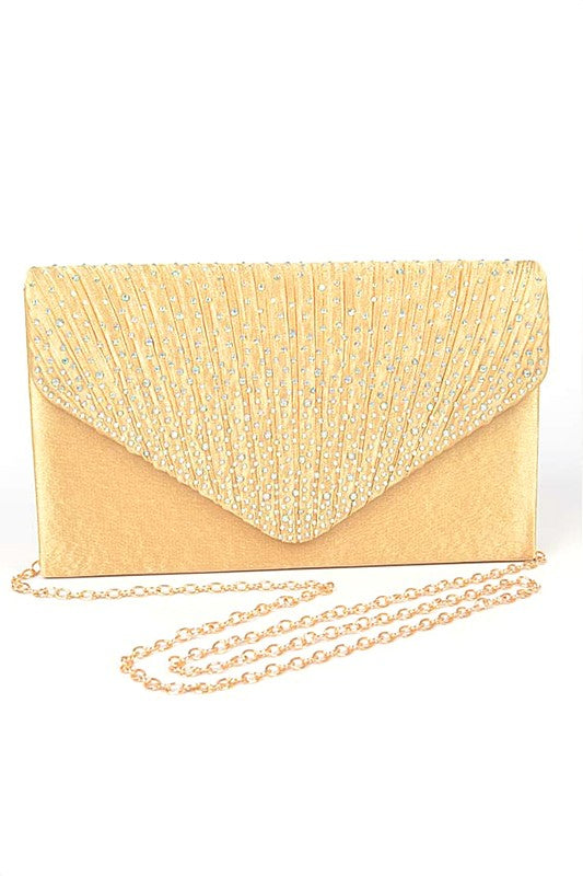 Timeless Pave Satin & Rhinestone Clutch