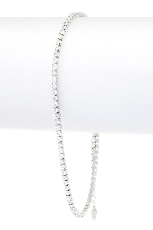 Traditional Cubic Zirconia Tennis Bracelet