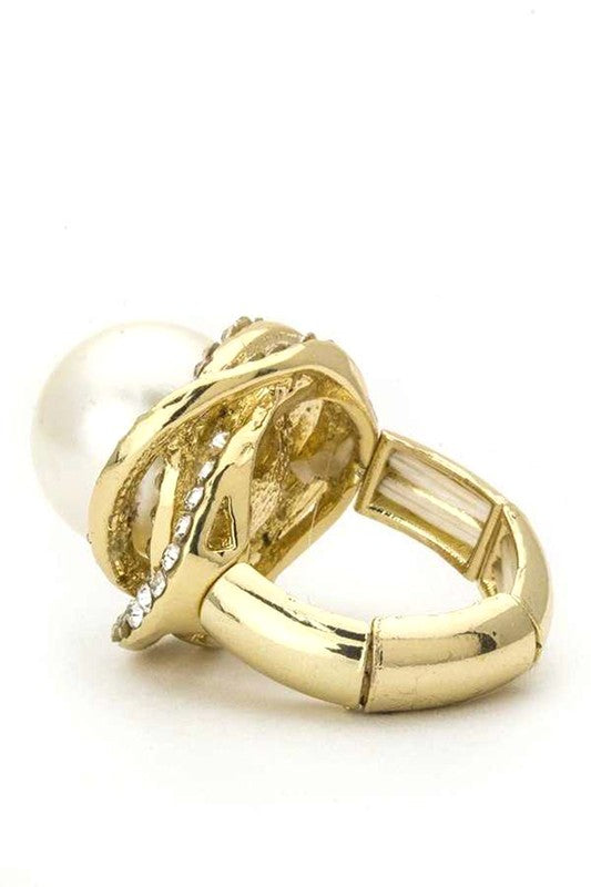 Pearl Orbit Adjustable Ring