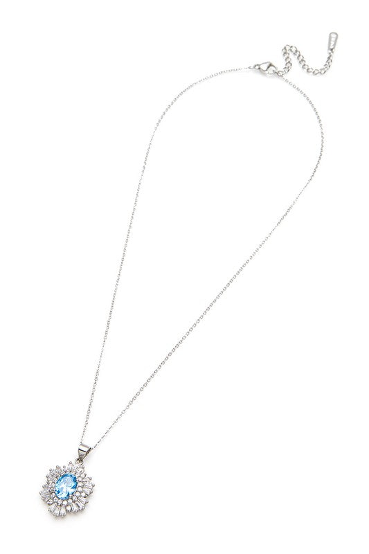 Artisan Aquamarine Pendant Necklace