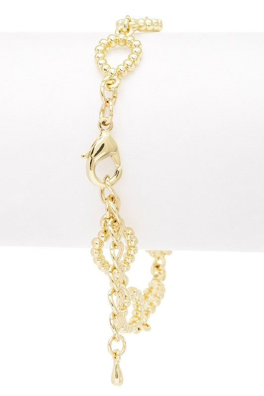 Midnight Glamour Stainless Steel Bracelet