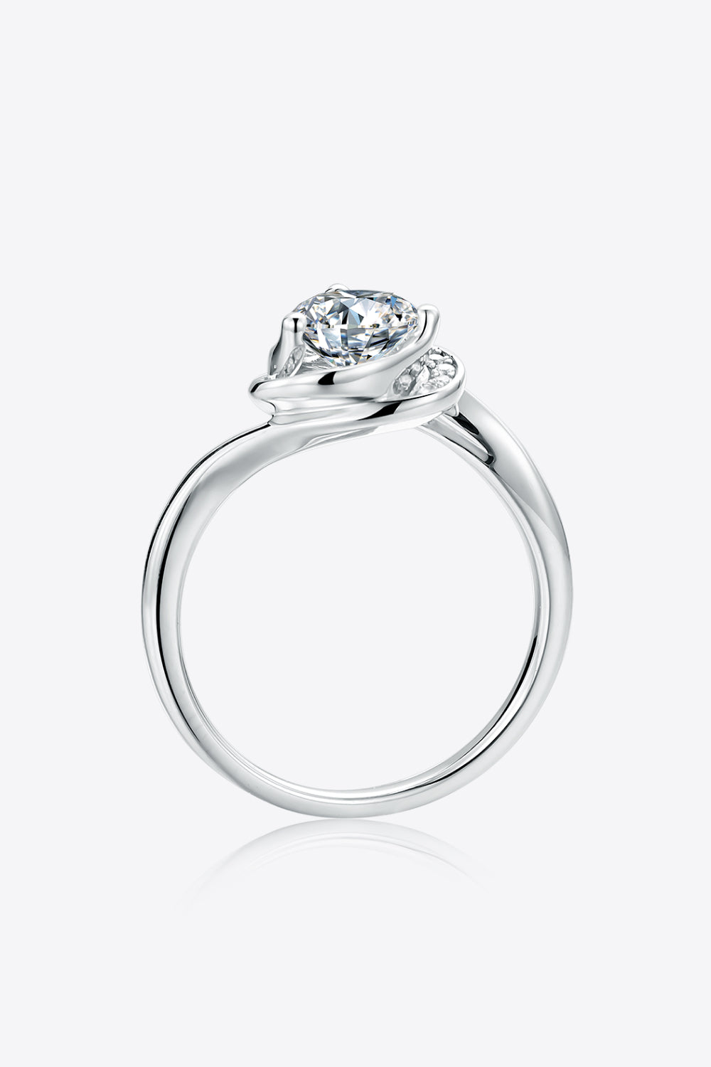 Heart Throb 1 Carat Moissanite 925 Sterling Silver Ring
