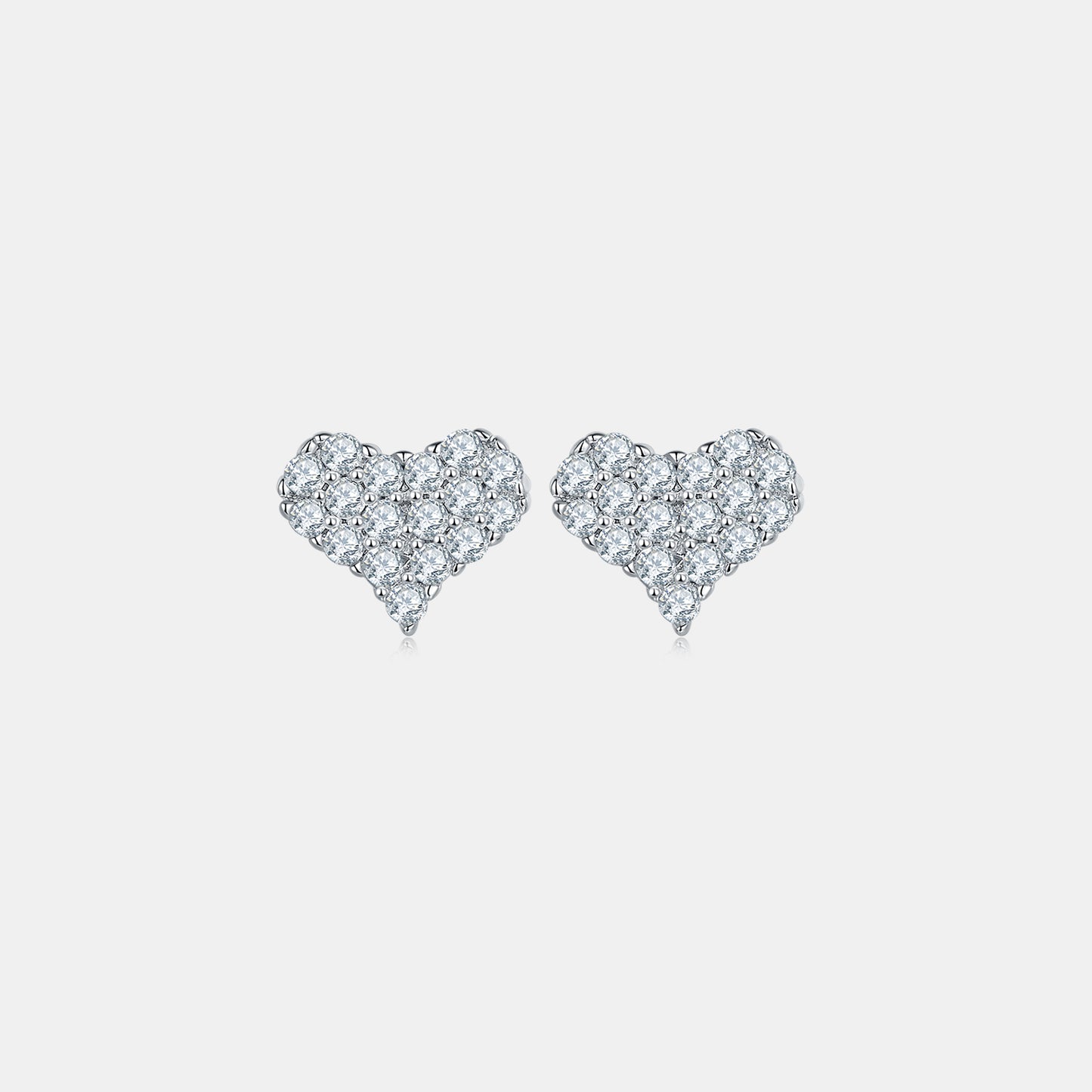 The Sweetheart Earrings Moissanite 925 Sterling Silver