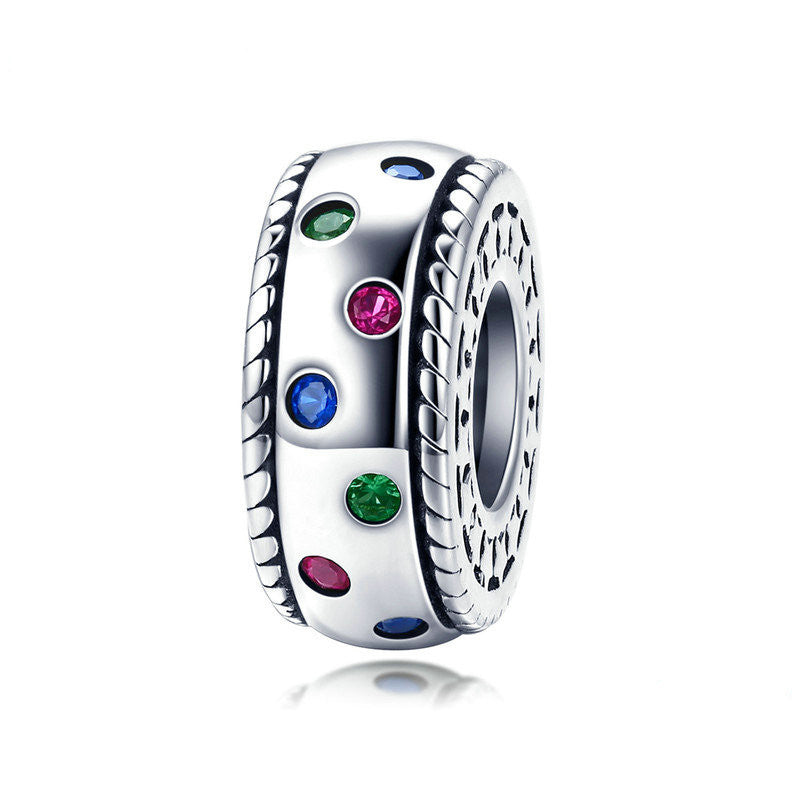 Beaded Charm Bracelet Spacer Accessories 925 Sterling Silver