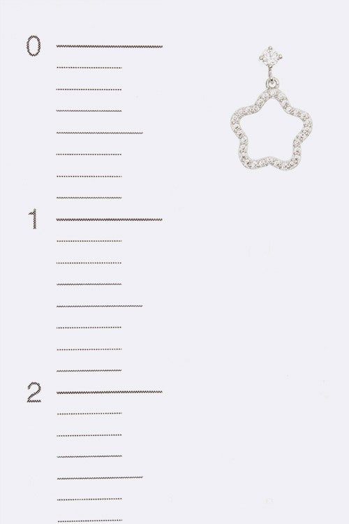 Lucky Clover Cubic Zirconia Drop Earrings