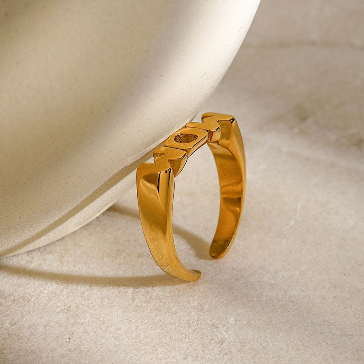 Mom Adjustable Open Ring