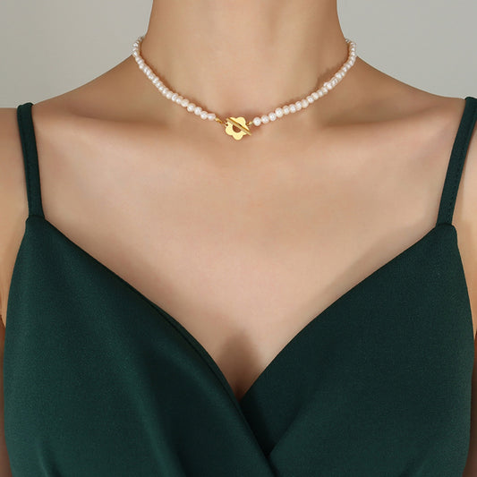 Charming Freshwater Pearl Bloom Necklace