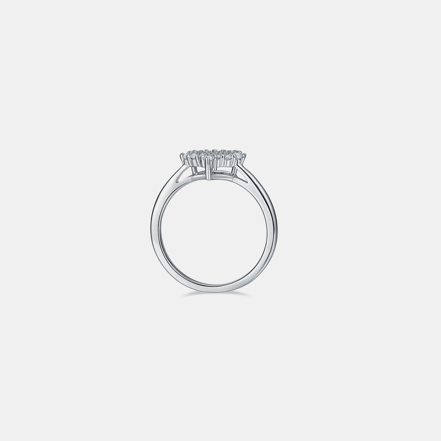 The Sweetheart Ring Moissanite 925 Sterling Silver