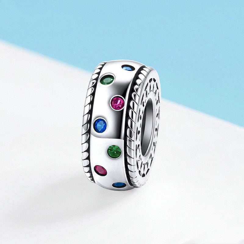 Beaded Charm Bracelet Spacer Accessories 925 Sterling Silver
