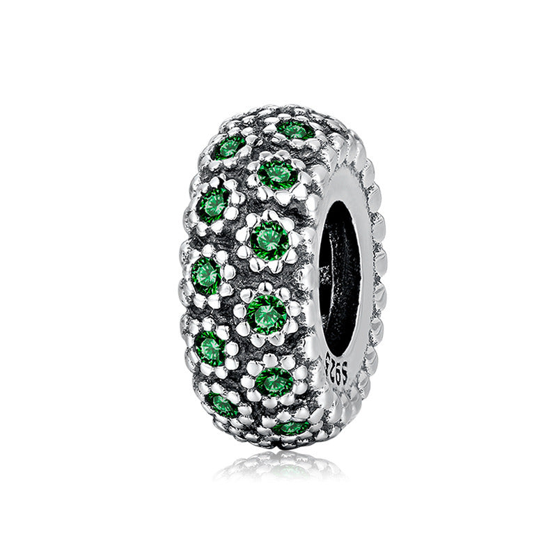 Zircon Floret Spacer Beads in 925 Sterling Silver