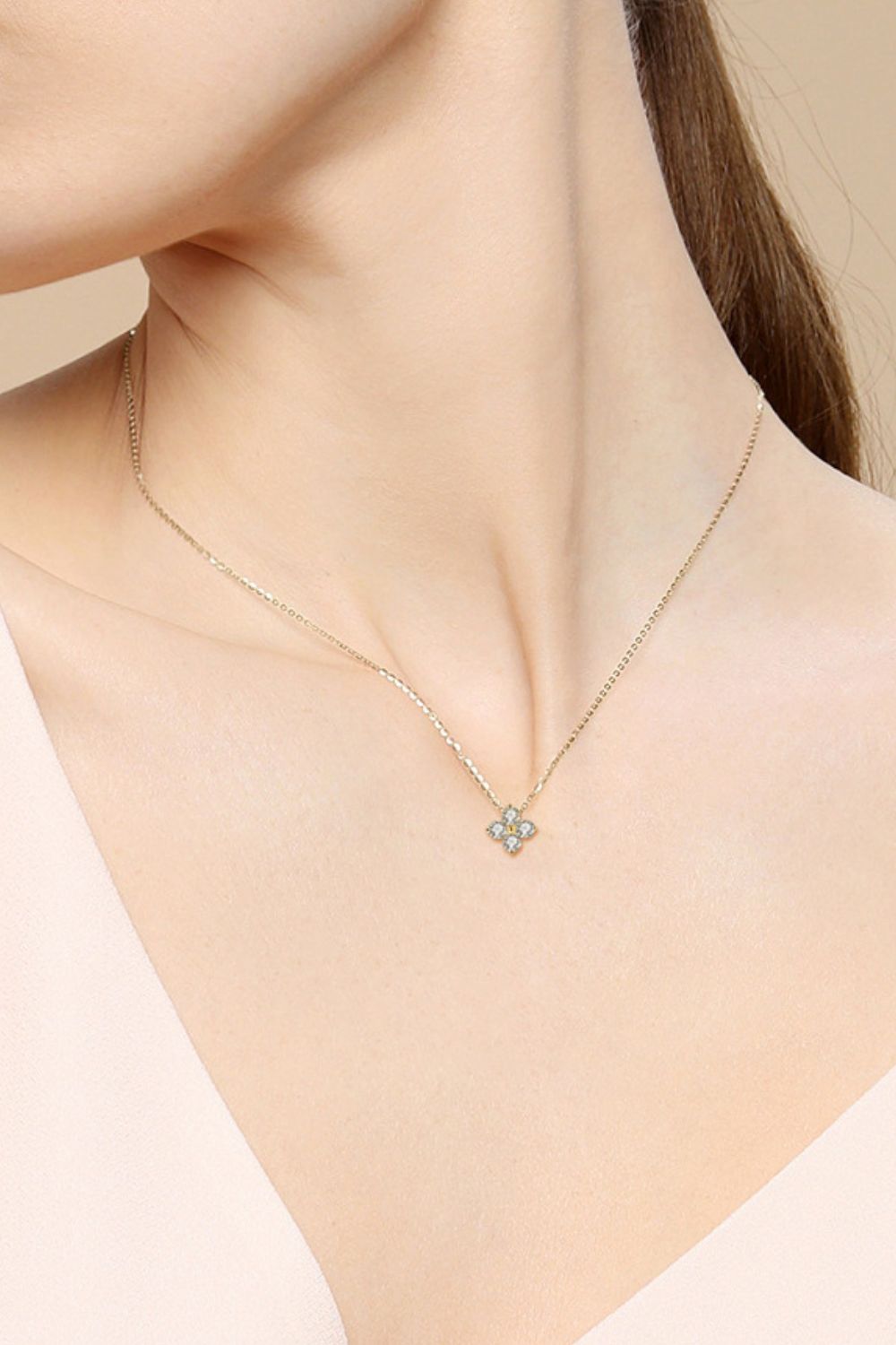 Lucky Four Leaf Clover Pendant Necklace