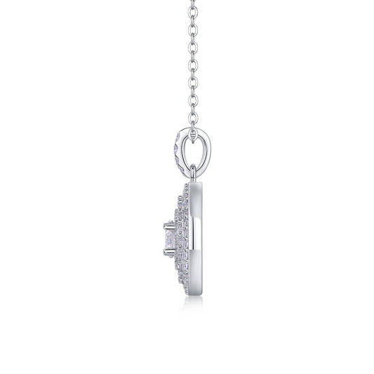 Grand Medallion Moissanite Necklace