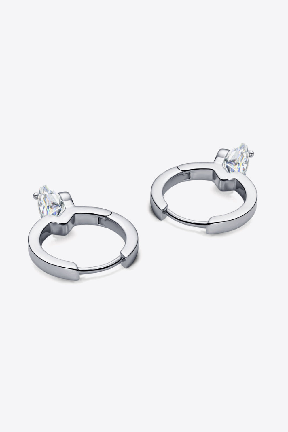 Sparkling 2K Moissanite Hoop Earrings