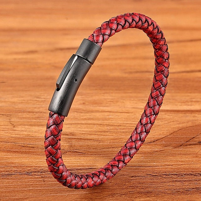 Classic Leather Woven Bracelet