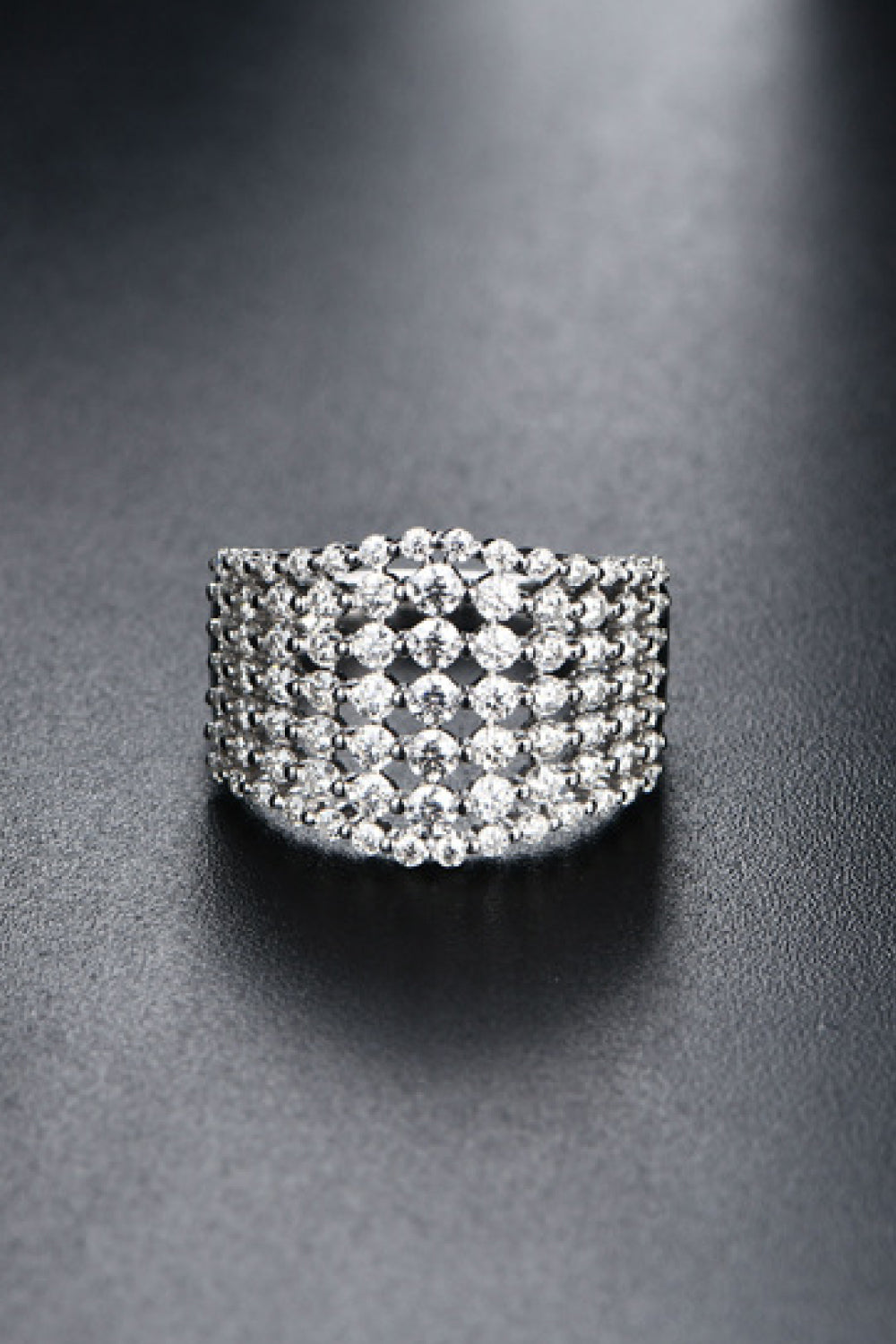 Twilight Sparkle Moissanite Ring 925 Sterling Silver Ring Platinum Plated