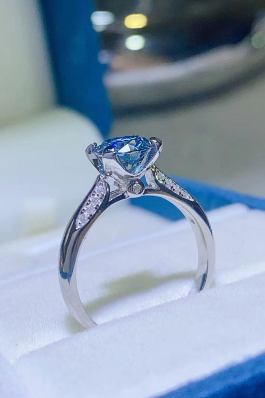 Blue Skies 1 Carat Moissanite Ring