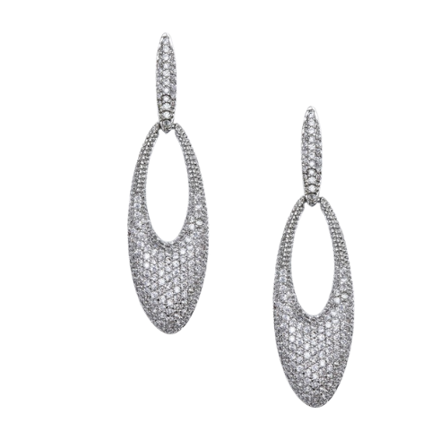 Illuminating Oval Drop Earrings
