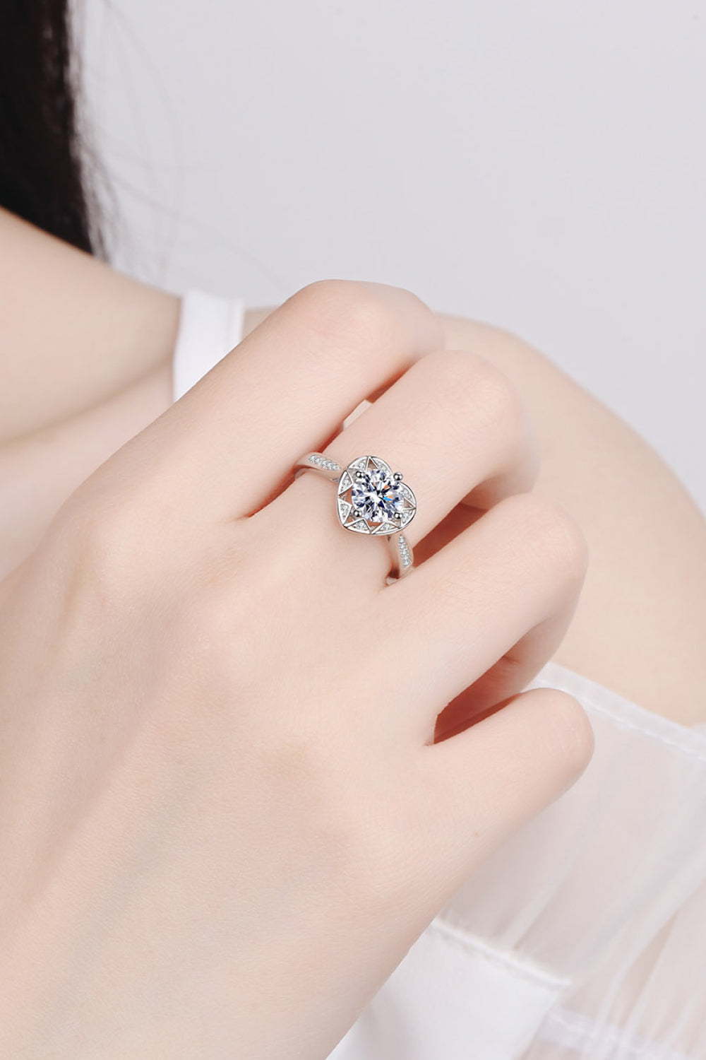 Heart's Desire 1K Moissanite Ring