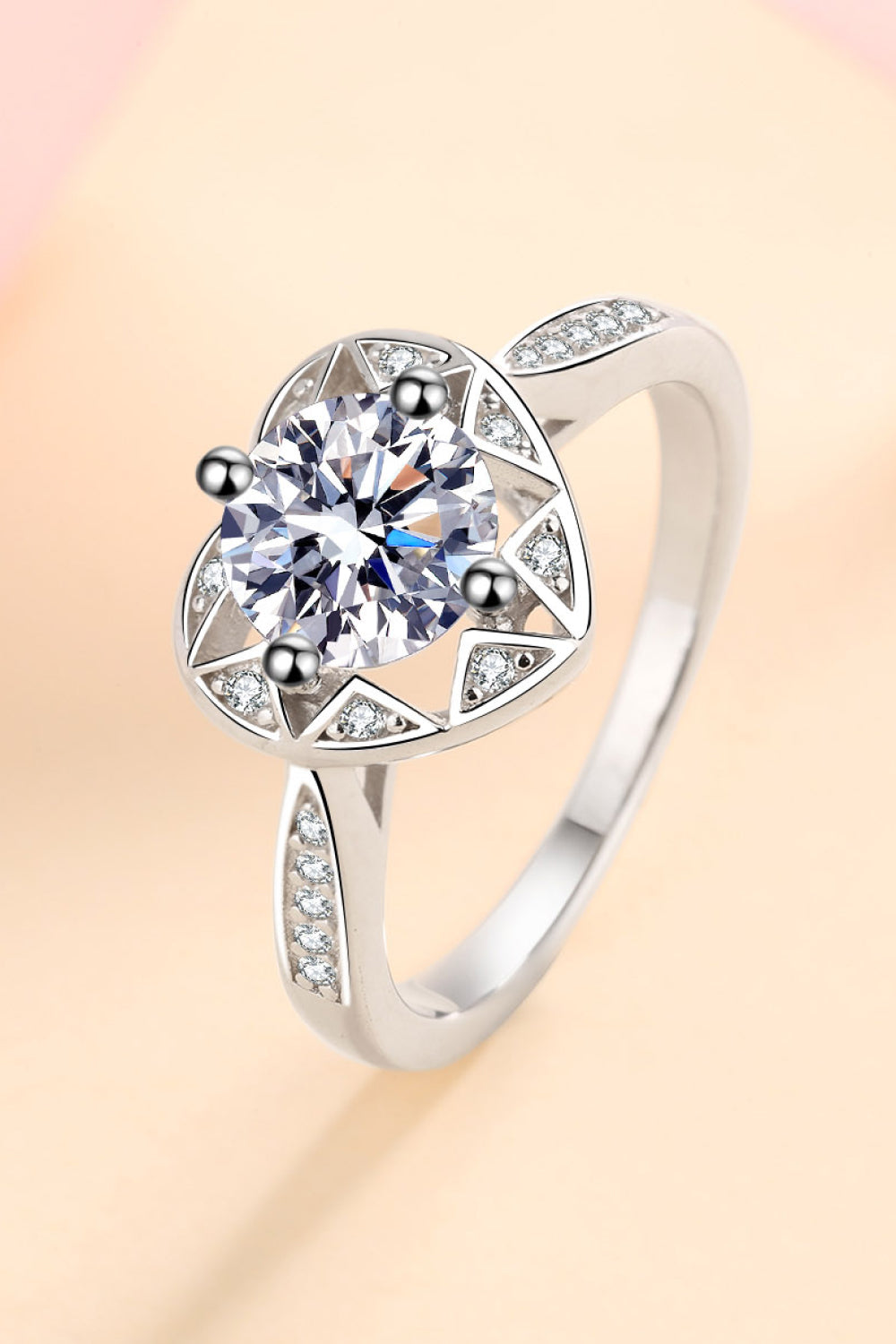Heart's Desire 1K Moissanite Ring
