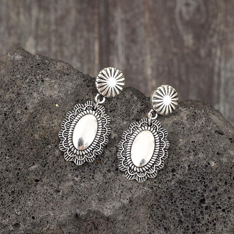 Vintage Styled Floral Drip Earrings