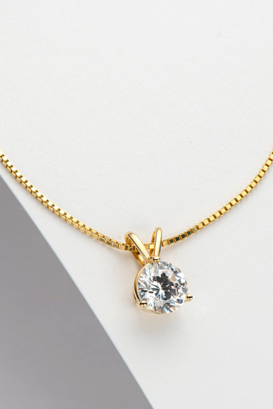 Zenith 1K Moissanite Pendant Necklace