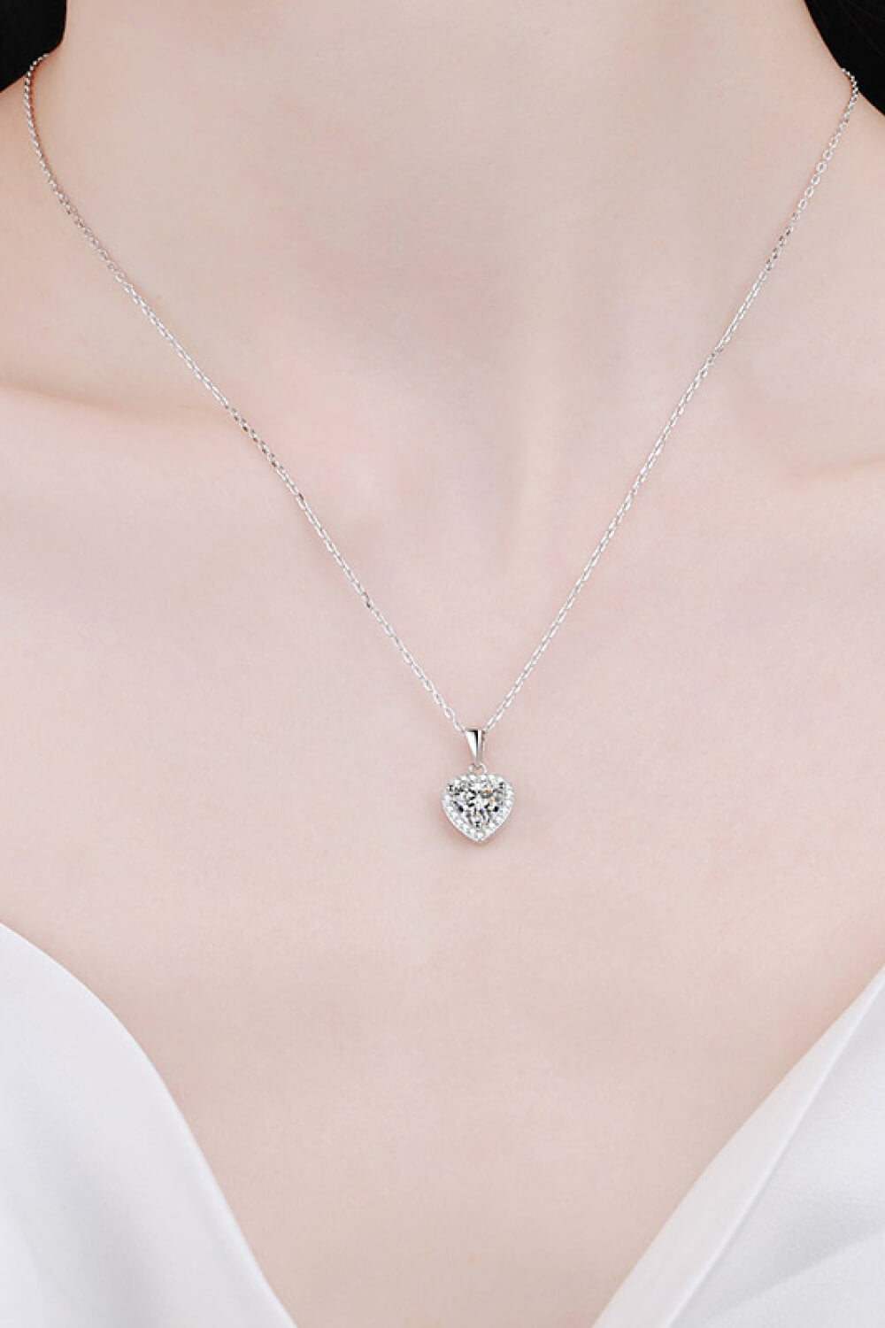 Hearts of Fire Moissanite Pendant Necklace