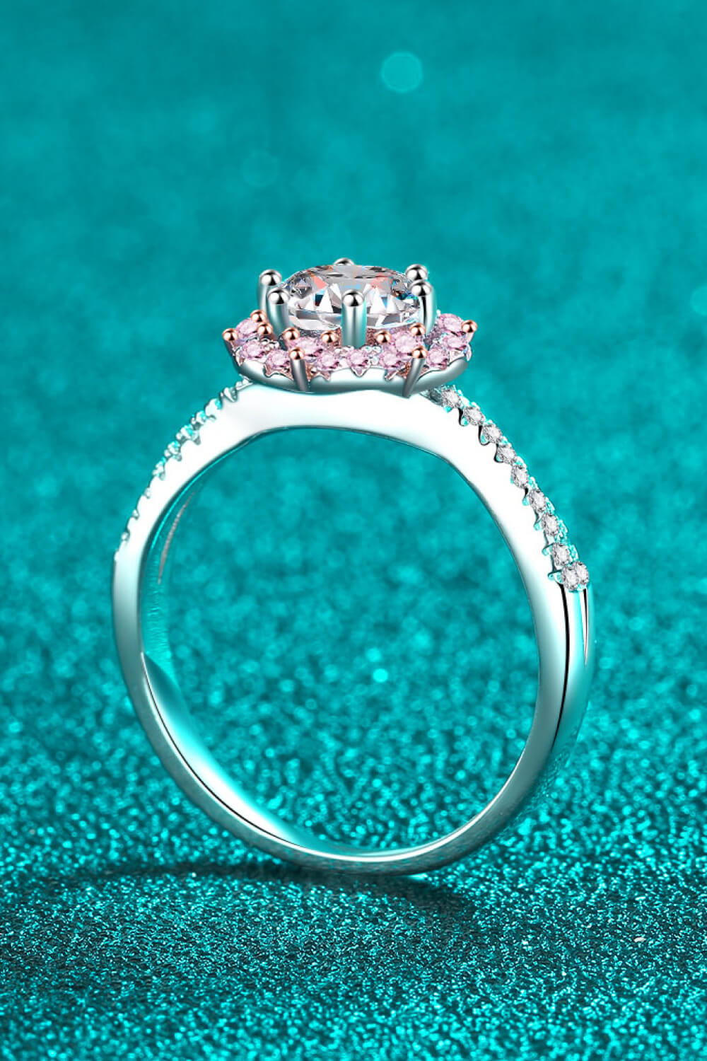 Blush La Fleur 1K Moissanite Floral Ring