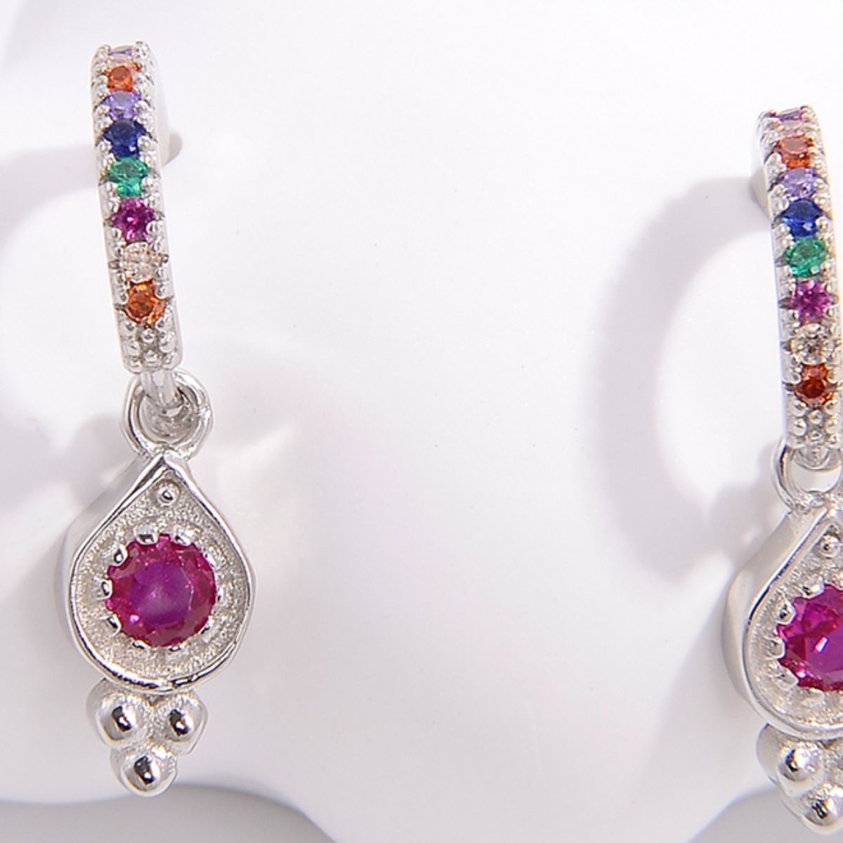 Dazzling Drip Zircon Earrings in 925 Sterling Silver